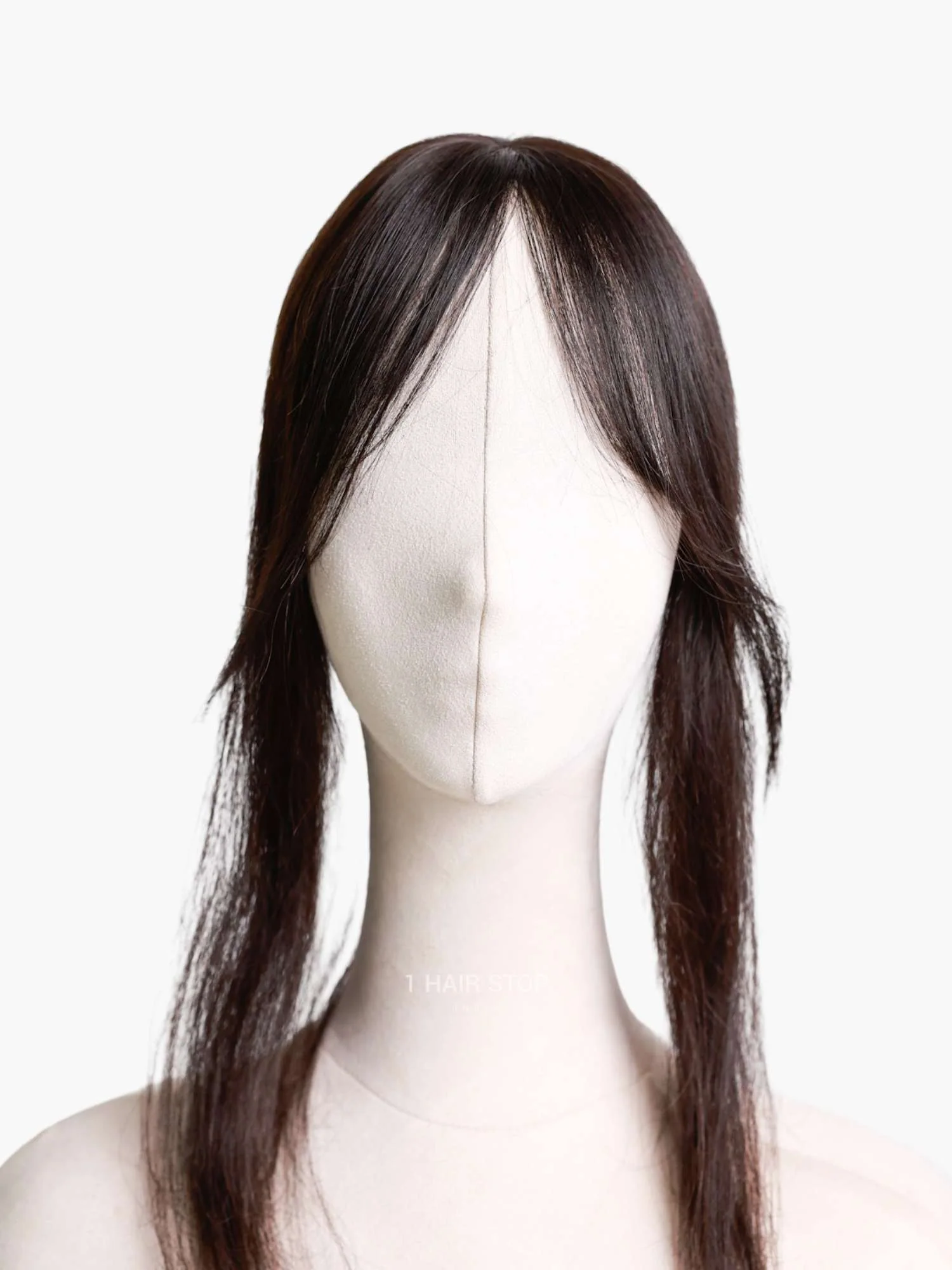 2.5x3" Silk Hair Topper With Bangs - Image 9