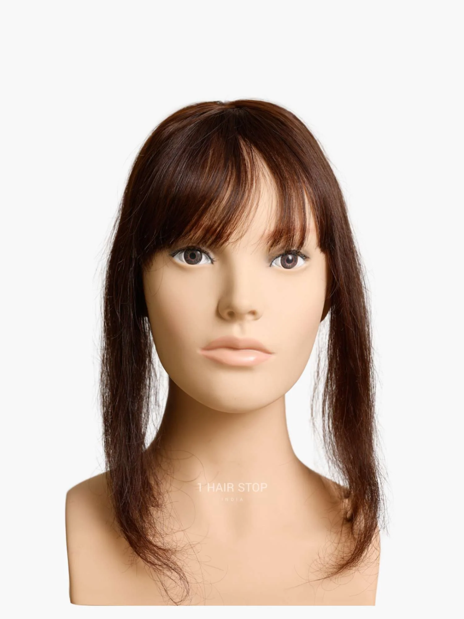 2.5x4" Silk Hair Topper With Bangs - Image 8