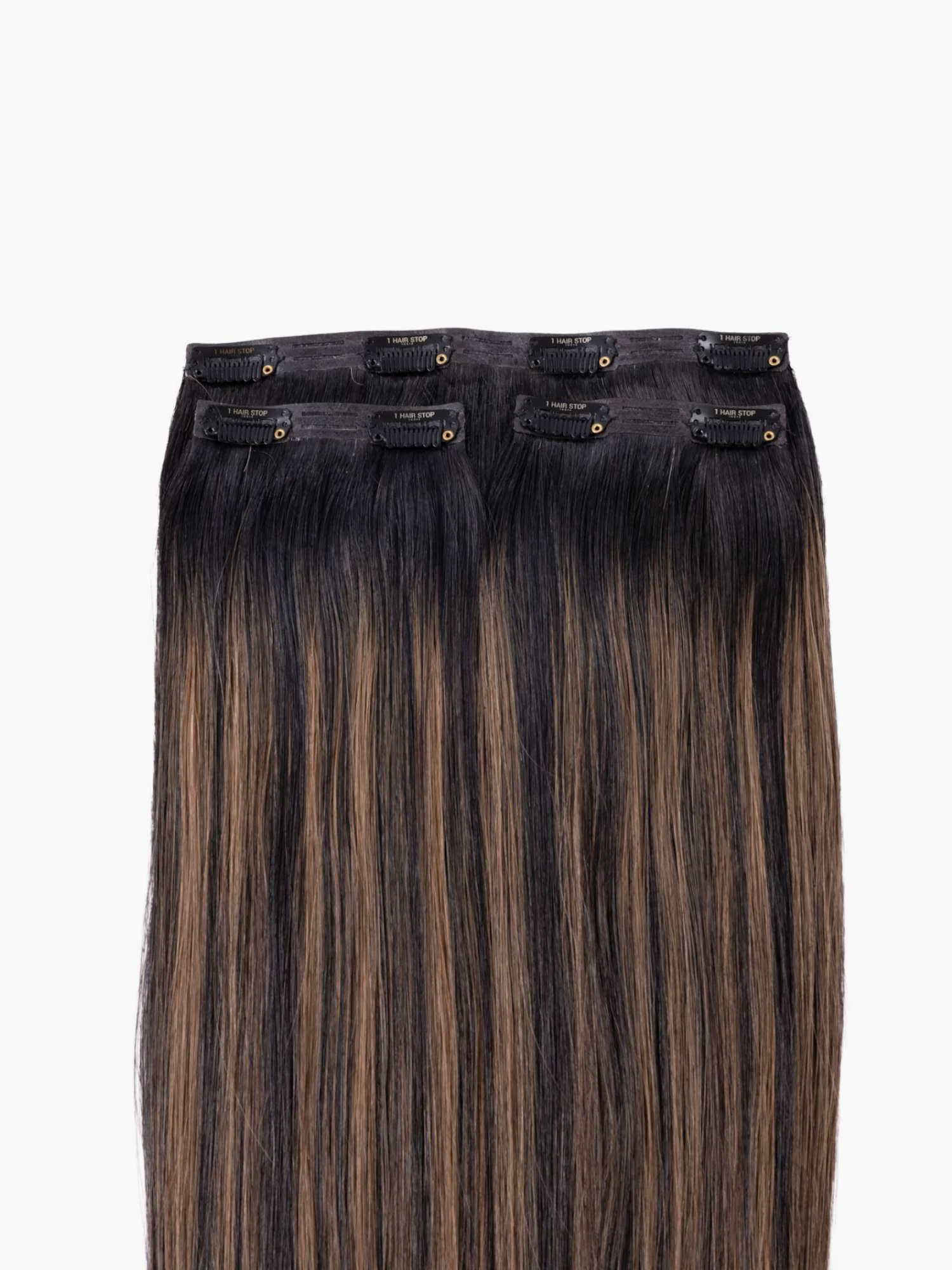 Ash Blonde Balayage - Seamless 3 Set Clip-in Extensions - Image 6