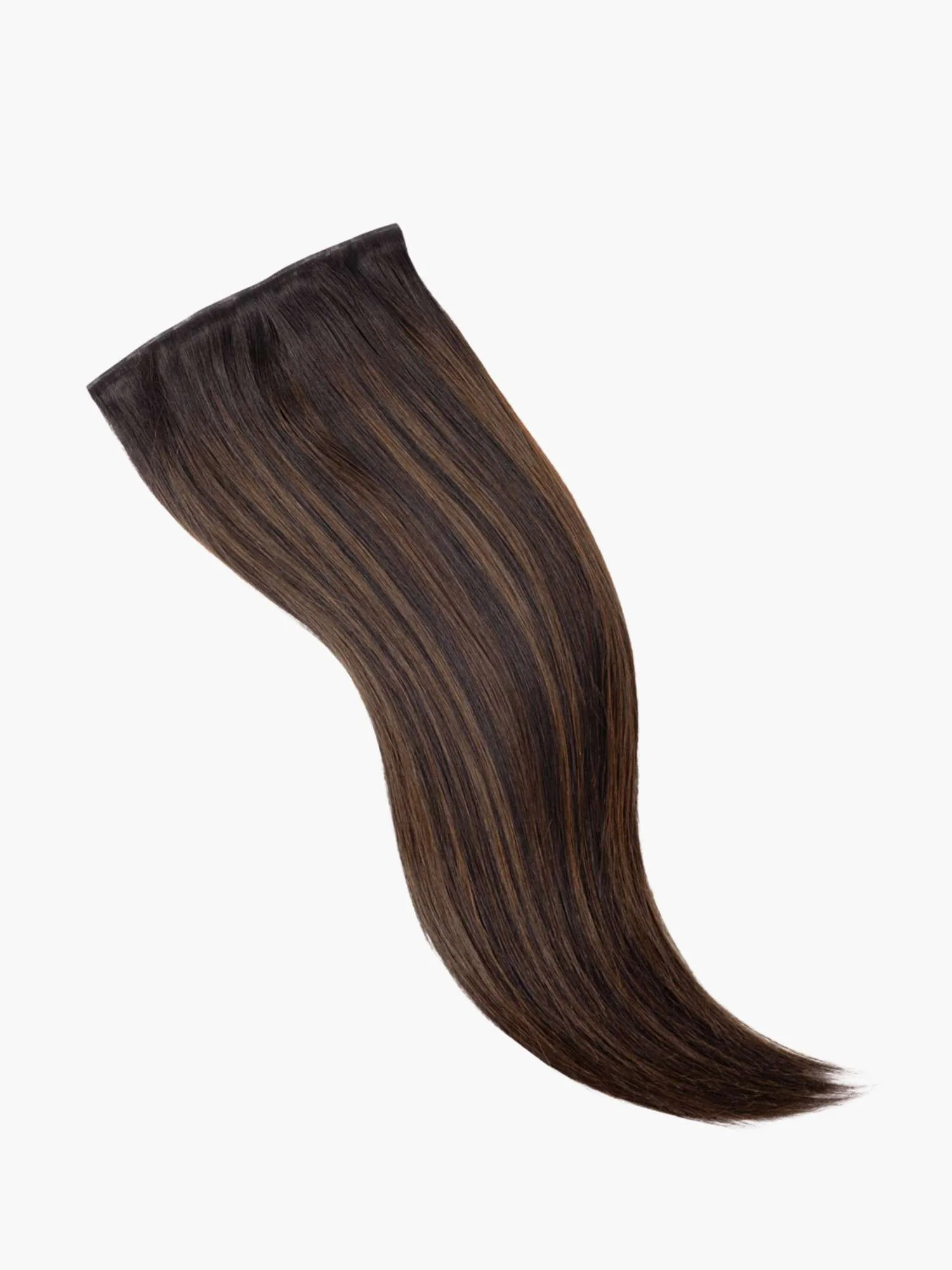 Ash Brown Balayage Seamless 7 Set Clip-in Extensions - Image 4