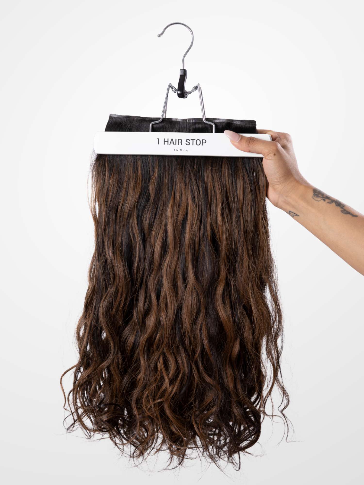 Mocha Brown Balayage - Seamless 3 Set Clip-in Extensions - Image 6