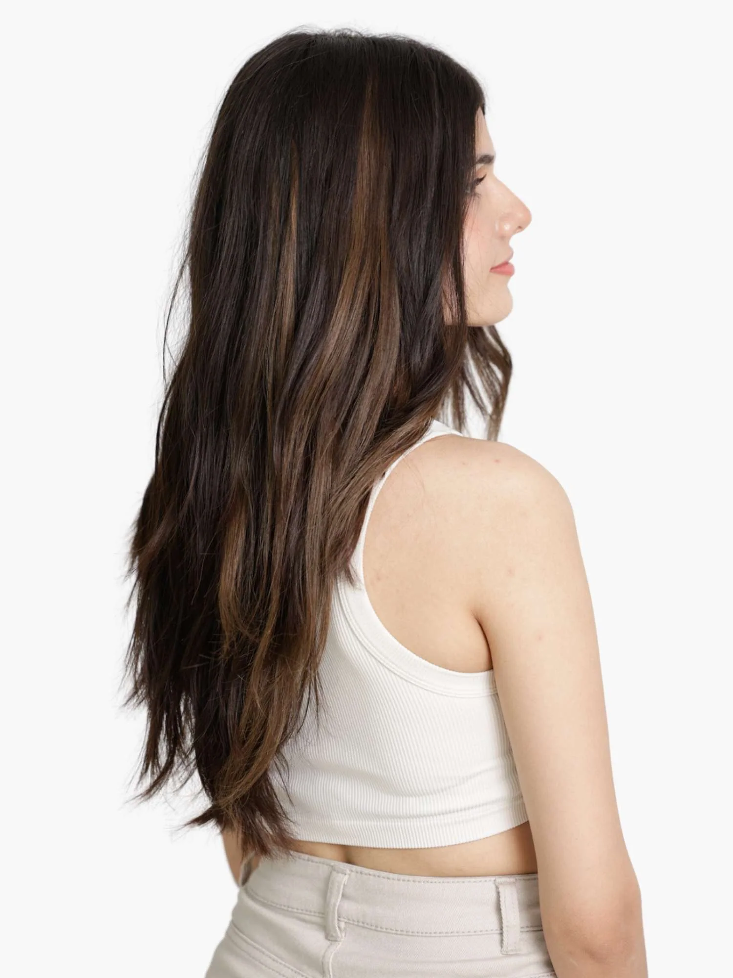 Ombré Ash Brown Streaks