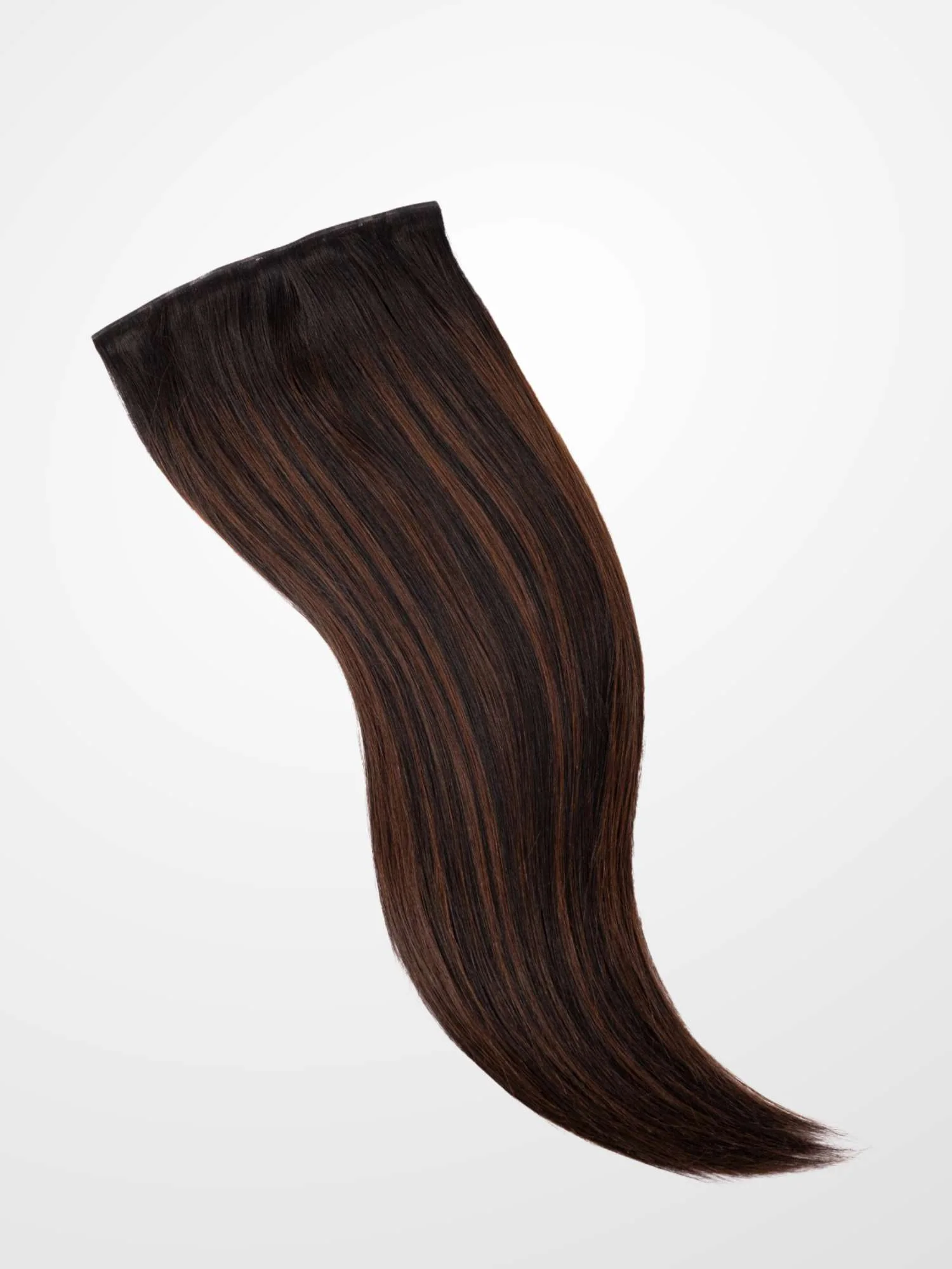 Caramel Brown Balayage Seamless 7 Set Clip-in Extensions - Image 4