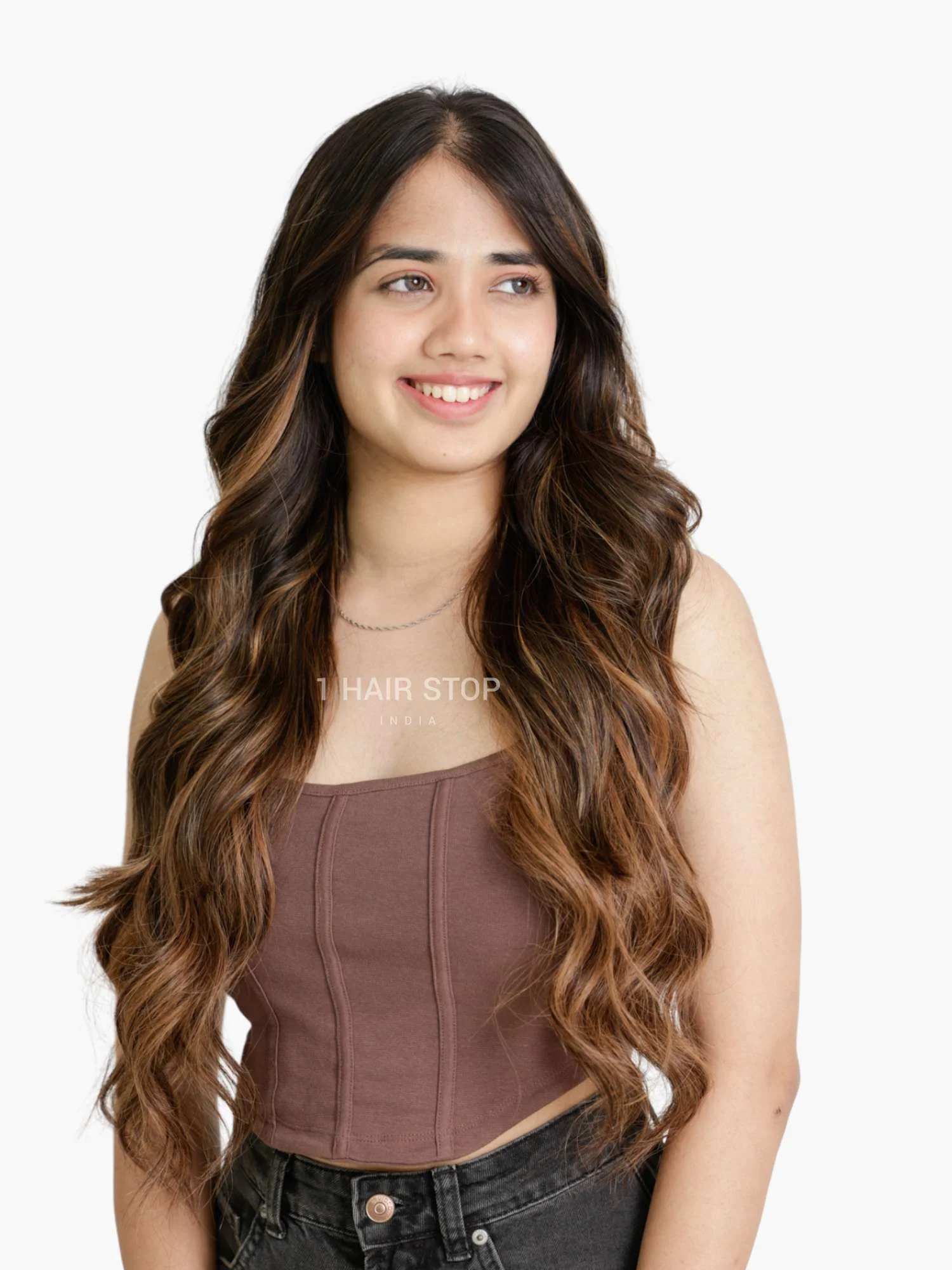 Chestnut Blend - Seamless 3 Set Clip-in Extensions - Image 3