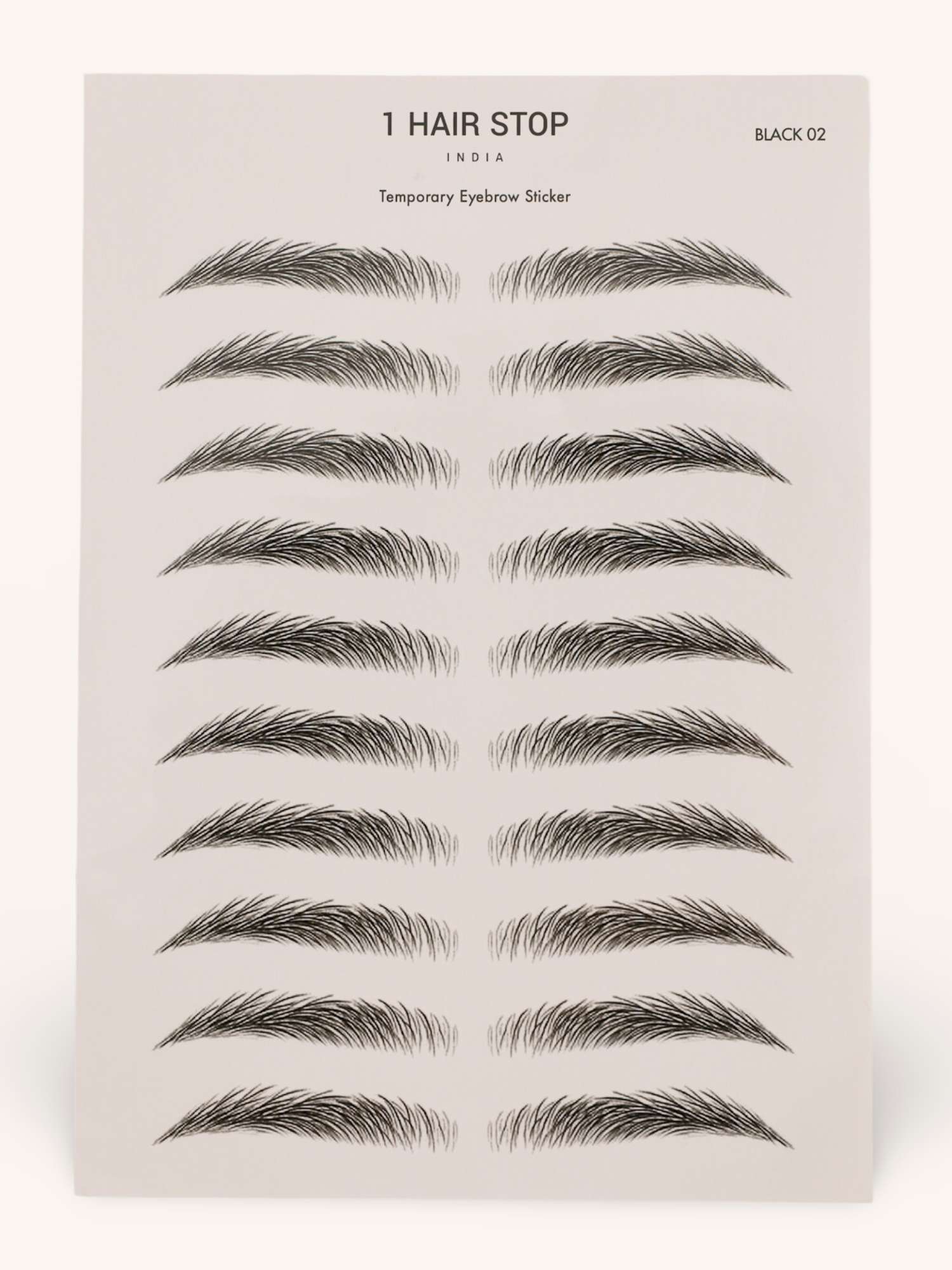 Temporary Eyebrow Sticker - Perfection (Black 02) - Image 6